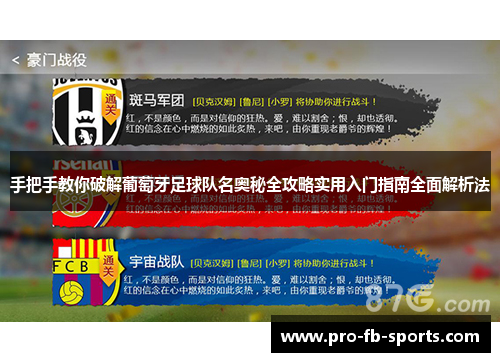 手把手教你破解葡萄牙足球队名奥秘全攻略实用入门指南全面解析法 手把手教你破解葡萄牙足球队名奥秘全攻略实用入门指南全面解析法